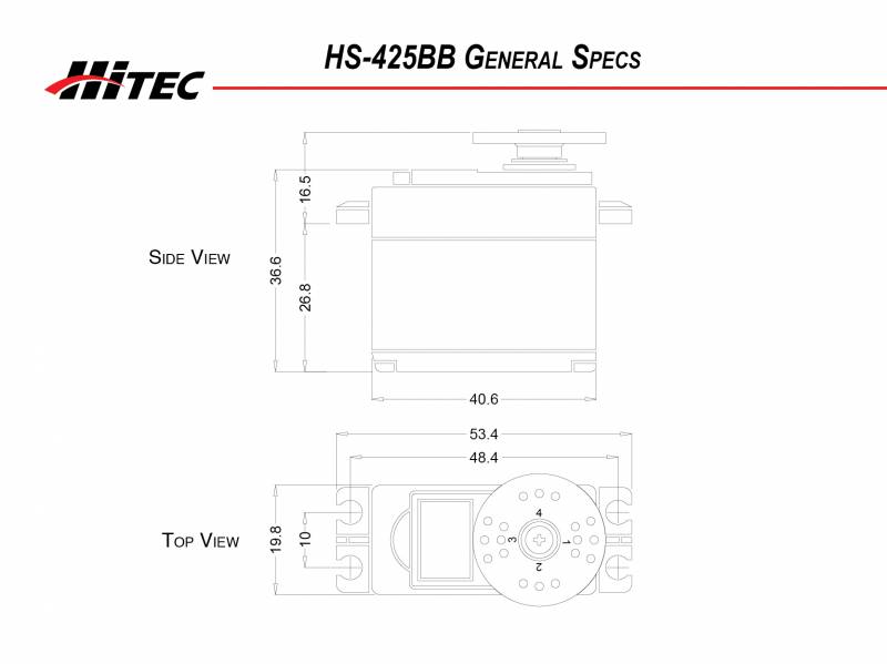 Hitec RCD 31425s Hs-425bb Pro BB Servo for sale online