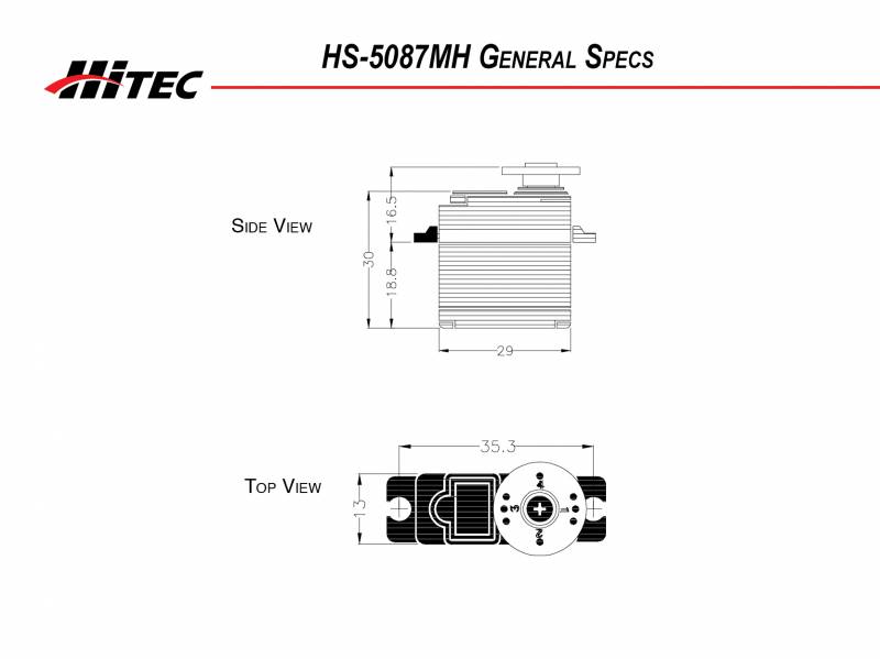 HS-5087MH HV Premium Digital Metal Gear Micro Servo | HITEC ...