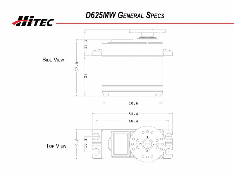 Hitec D-Series Dynamo D-625MW High Speed Metal Gear Servo 3-Pack D625MW//625 mW